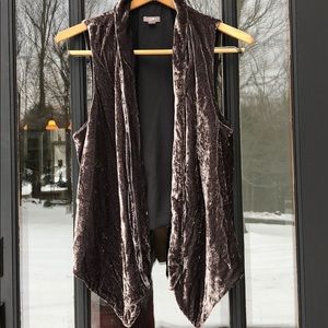 J. Jill stunning vest in crushed velvet